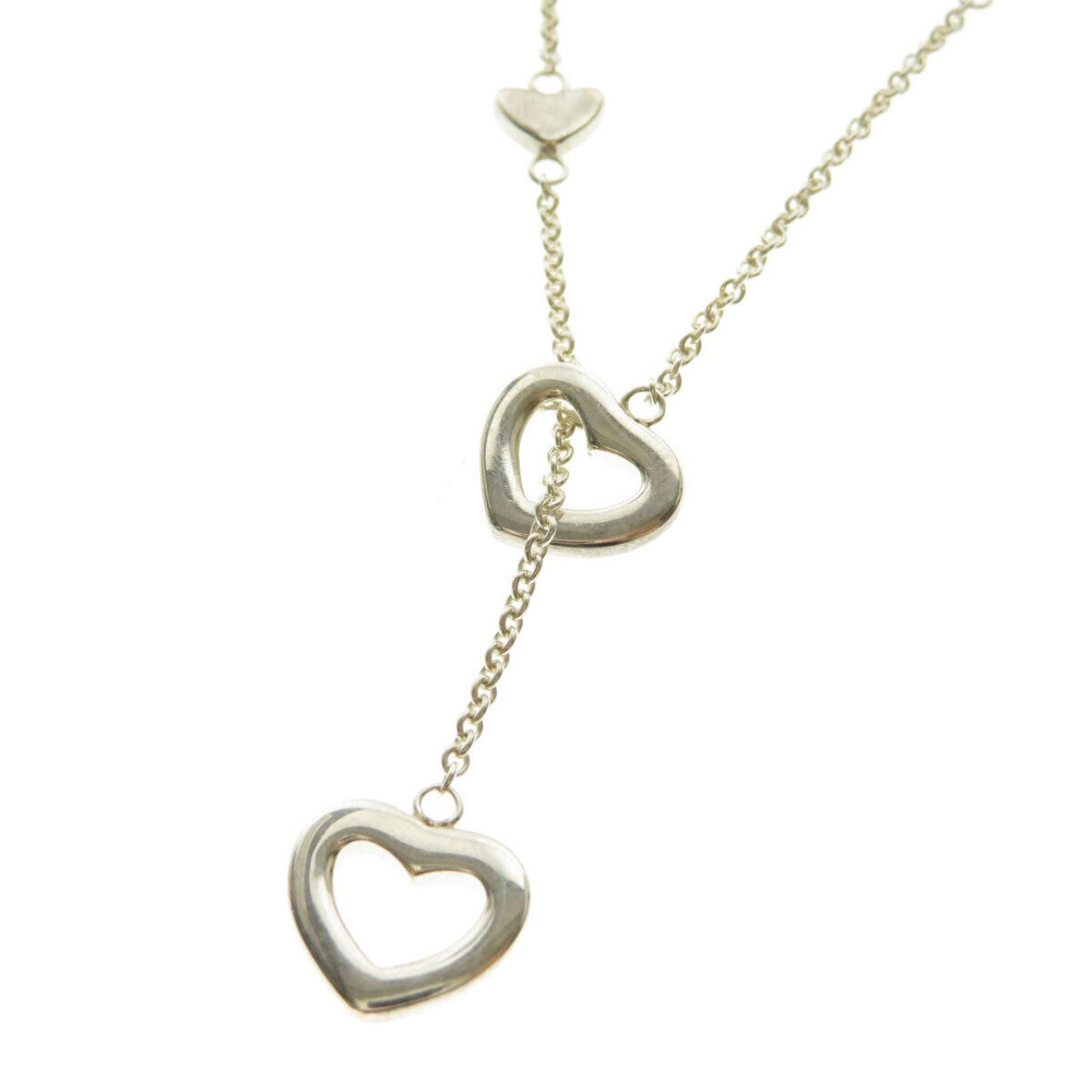 Tiffany Heart Lariat Necklace Sterling Silver